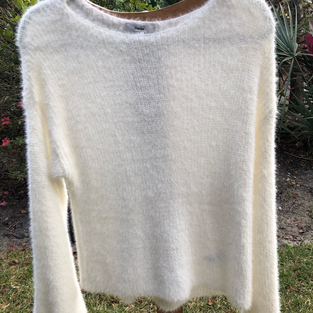NWT Papaya size S white sweater
